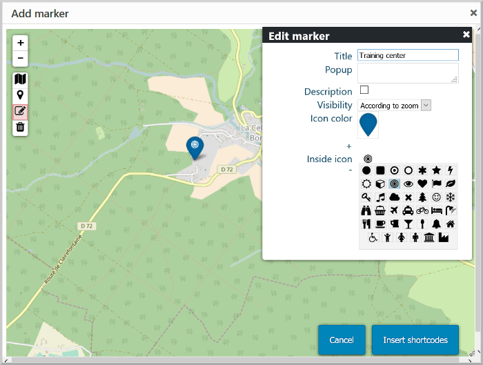 Add markers with Lf Hiker